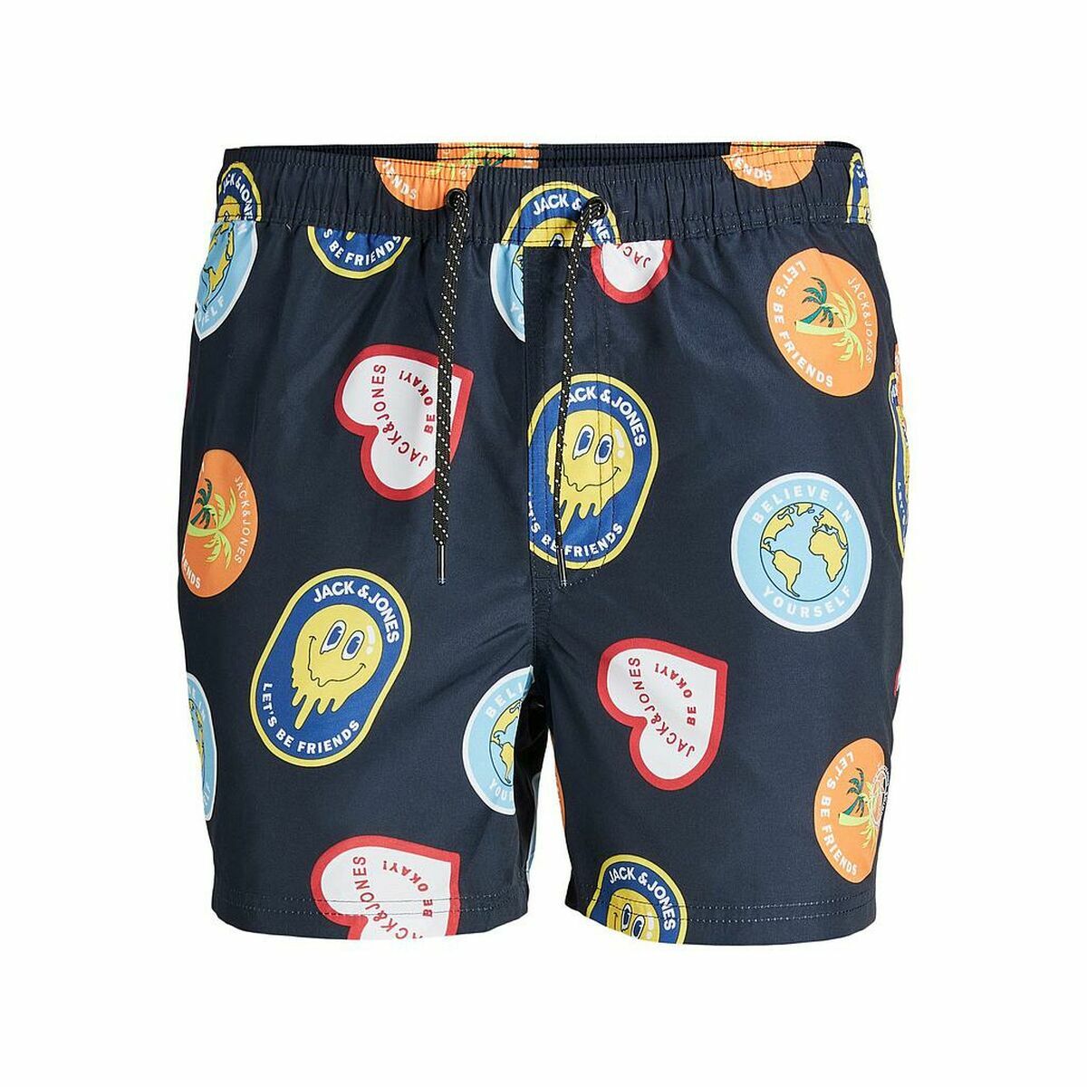 Baddräkt Herr Jack & Jones  BIG PRINTS 12227754 Marinblå - 10