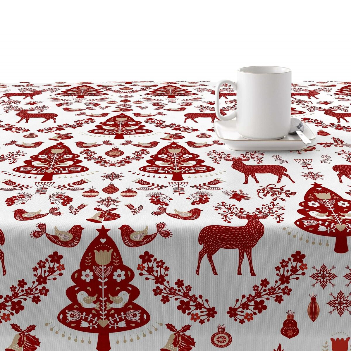 Fläckresistent bordsduk i harts Belum Merry Christmas Multicolour 250 x 150 cm - 2