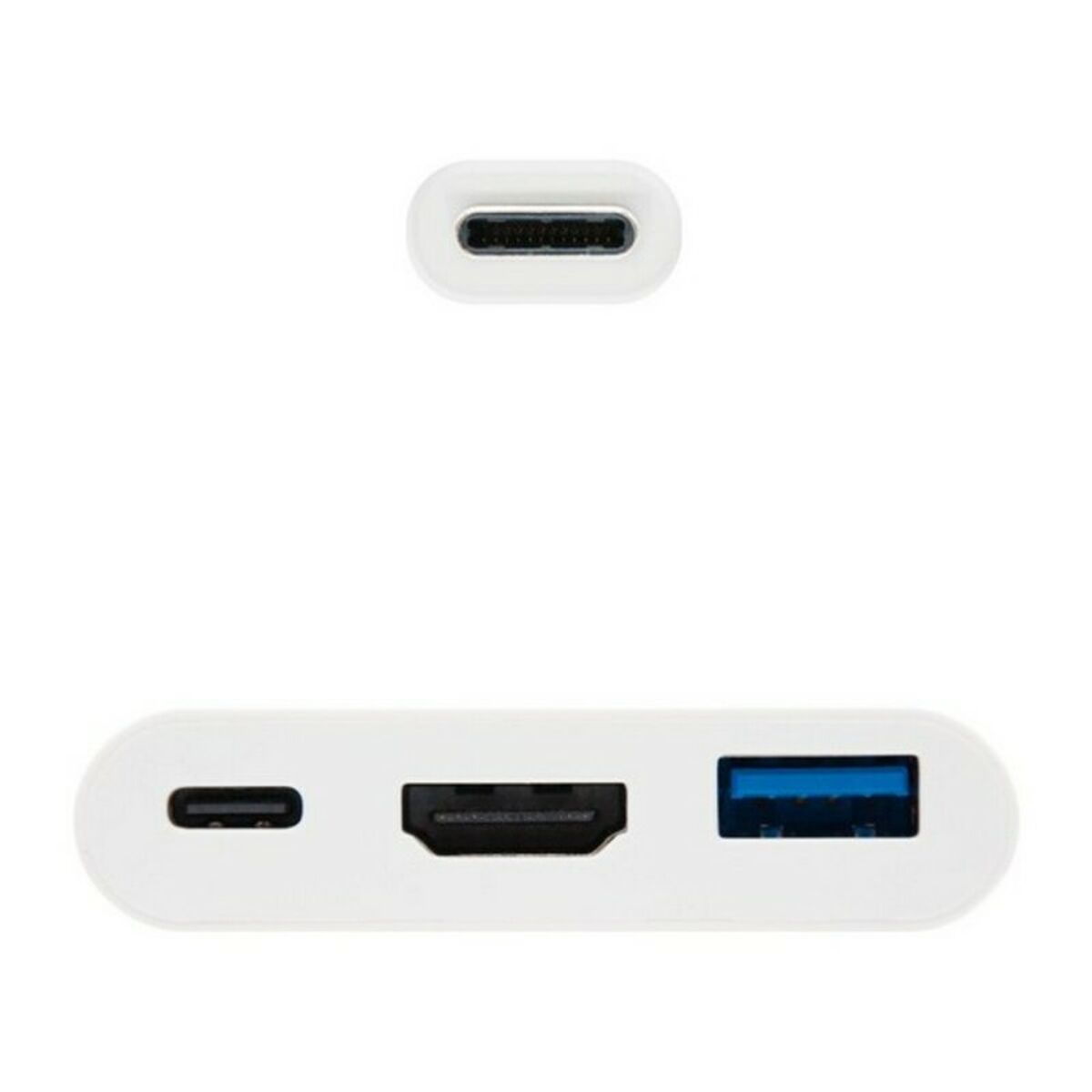 USB-C till HDMI Adapter NANOCABLE 10.16.4302 Full HD (15 cm) Vit (1 antal) - 2