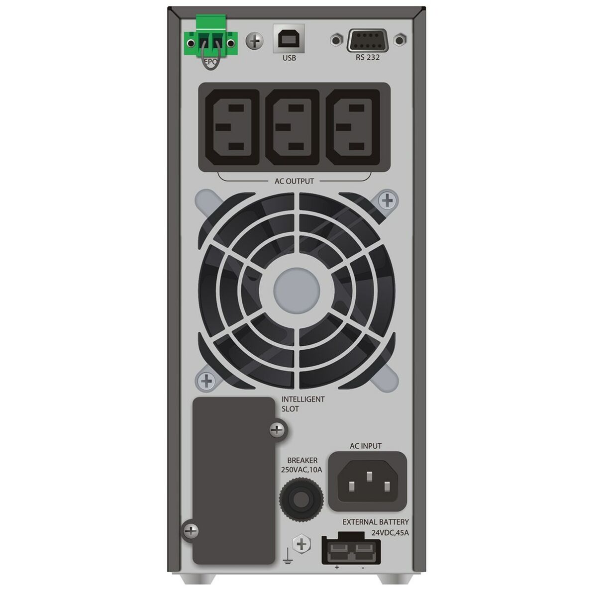 System för Avbrottsfri Strömförsörjning Interaktiv (UPS) Power Walker VFI 1000 TGS 900 W - 2