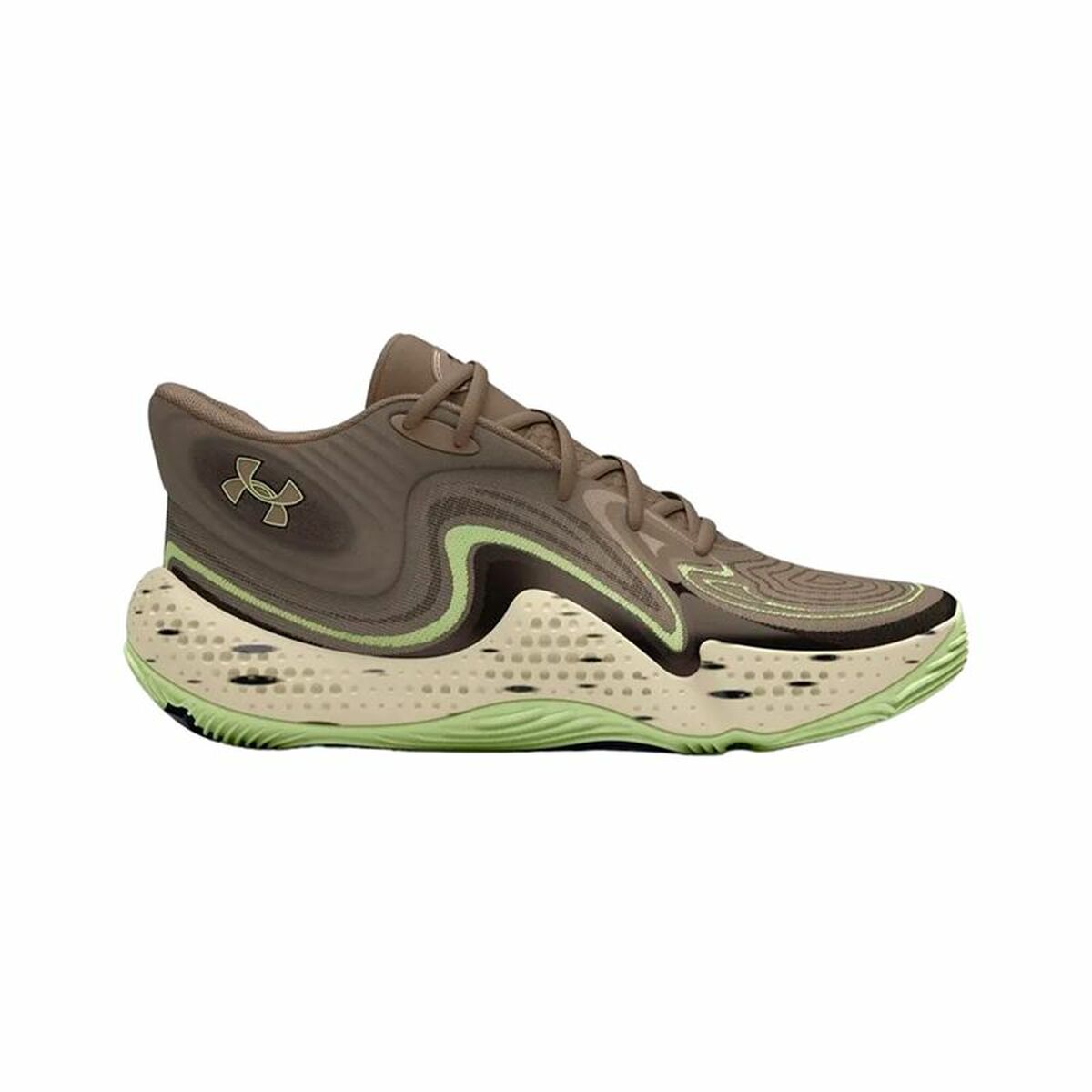 Basketskor, Vuxen Under Armour Spawn 6 Mid Brun - 5