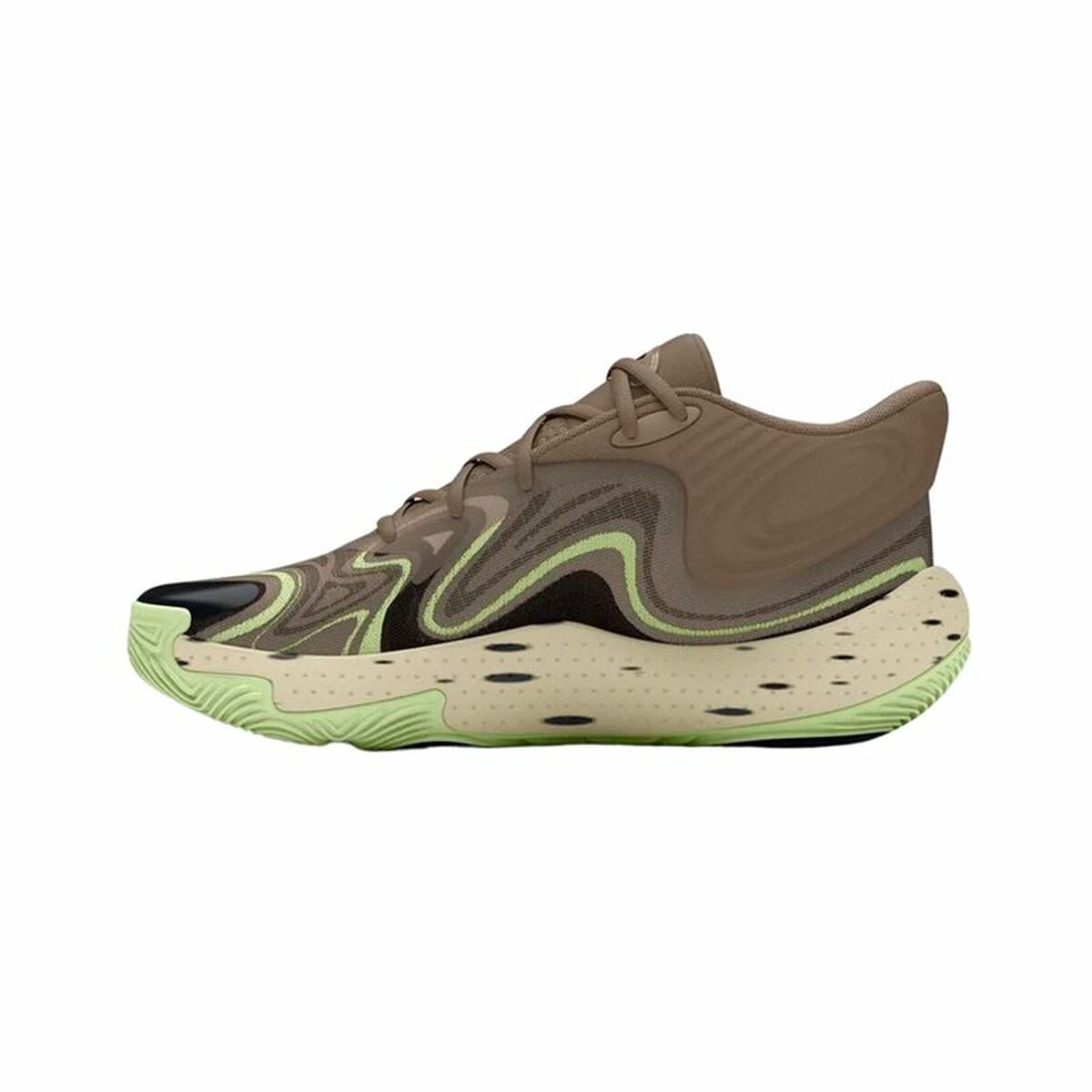 Basketskor, Vuxen Under Armour Spawn 6 Mid Brun - 6