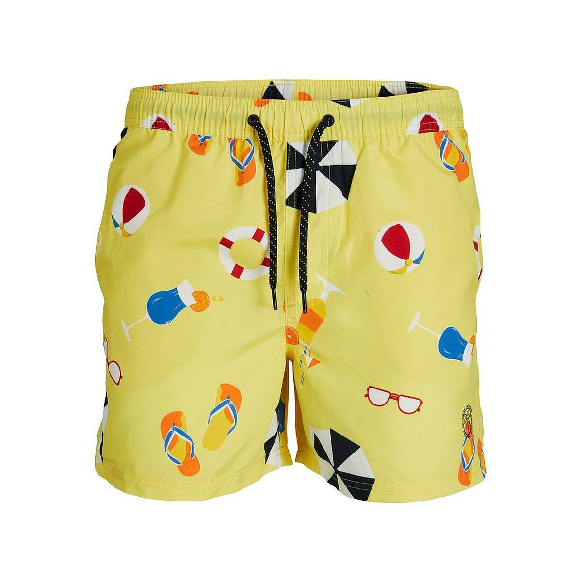 Baddräkt Herr Jack & Jones  BIG PRINTS 12227754 Gul