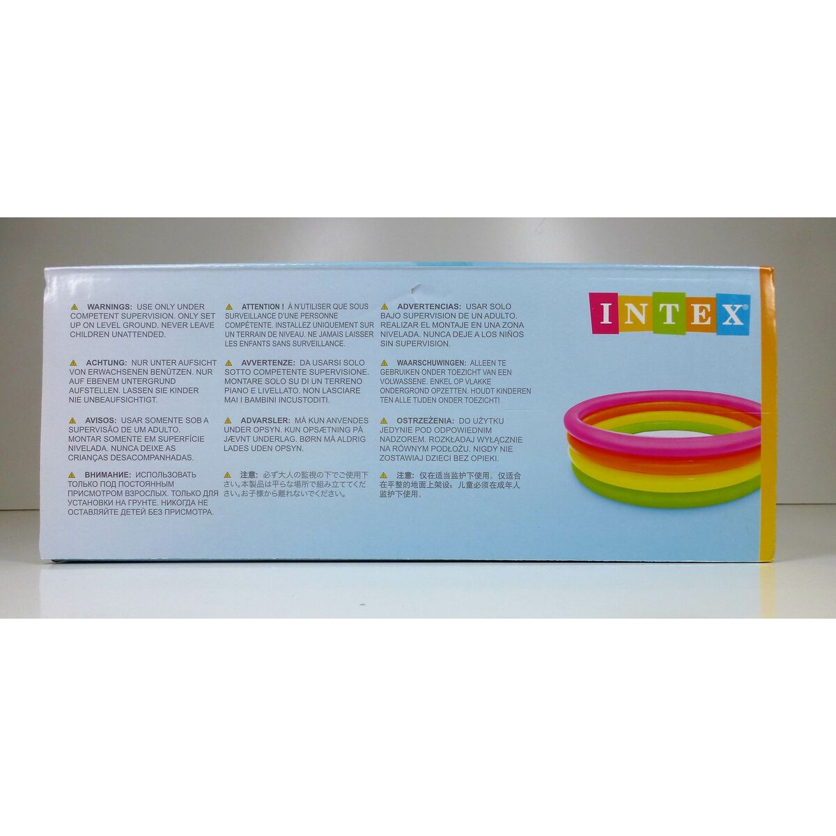 Uppblåsbar plaskpool för barn Intex Sunset Ringar 780 L 168 x 46 x 168 cm (6 antal) - 15