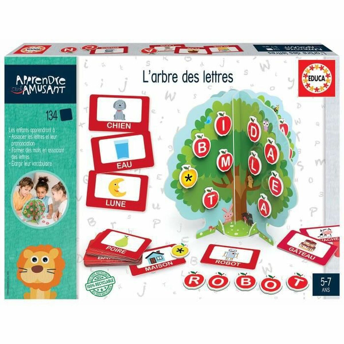 Pedagogiskt spel för små barn Educa The Tree of Letters (FR)