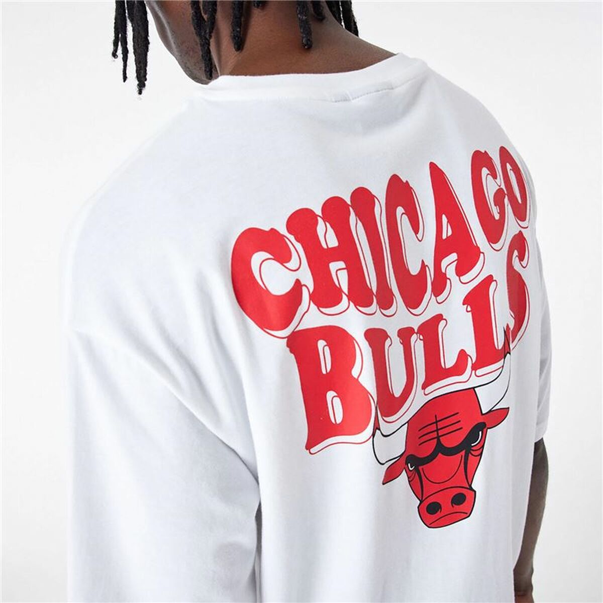 T-shirt med kortärm Herr New Era  SCRIPT OS TEE CHIBUL 60435518 Vit (XL) - 5
