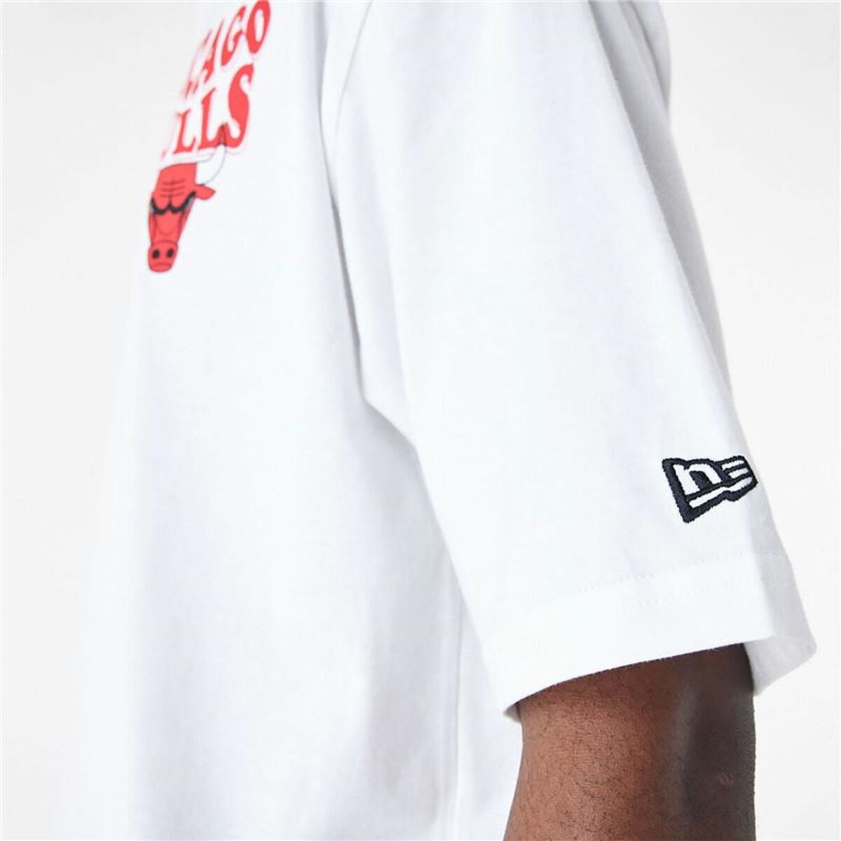 T-shirt med kortärm Herr New Era  SCRIPT OS TEE CHIBUL 60435518 Vit (XL) - 4