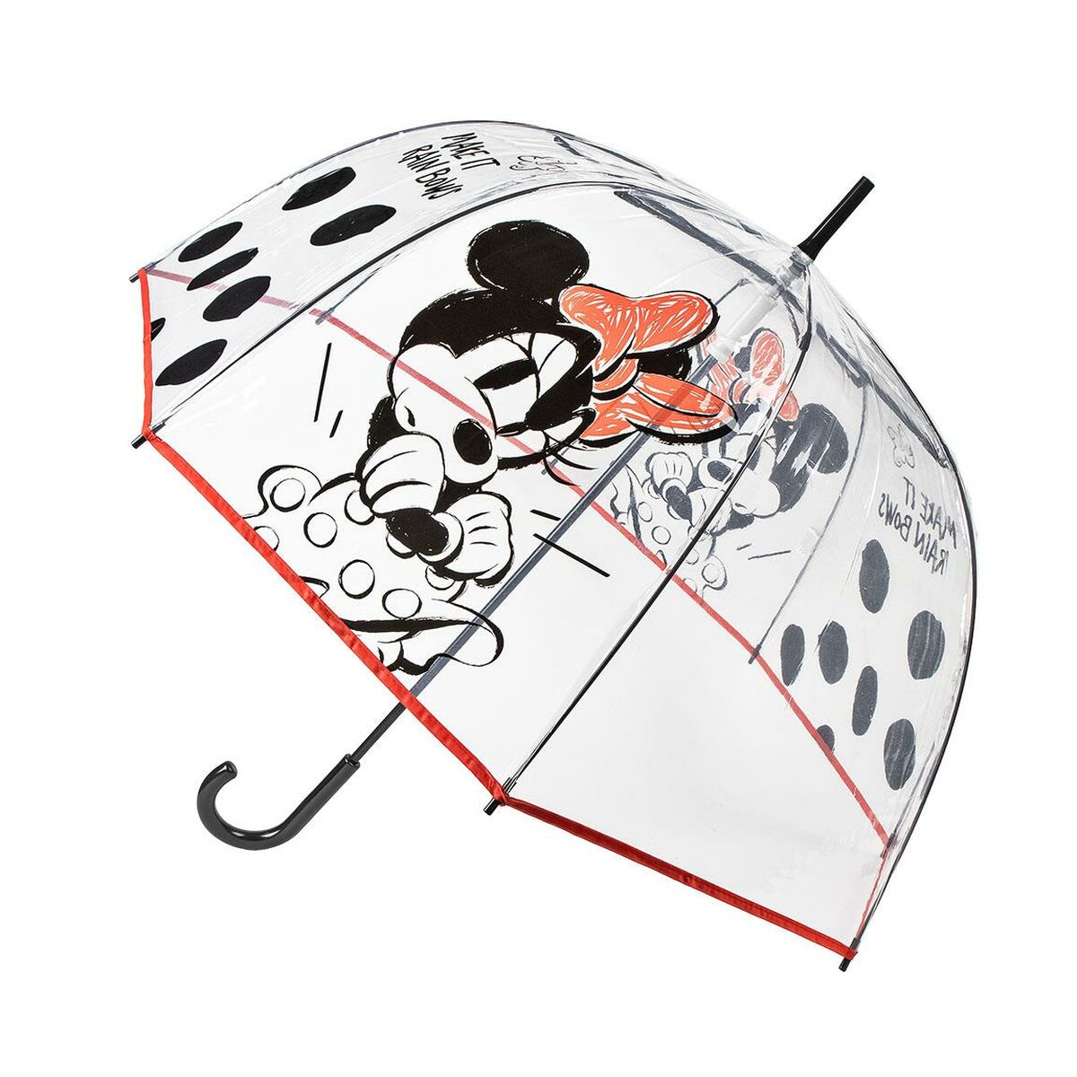 Paraply Minnie Mouse Svart PoE - 3