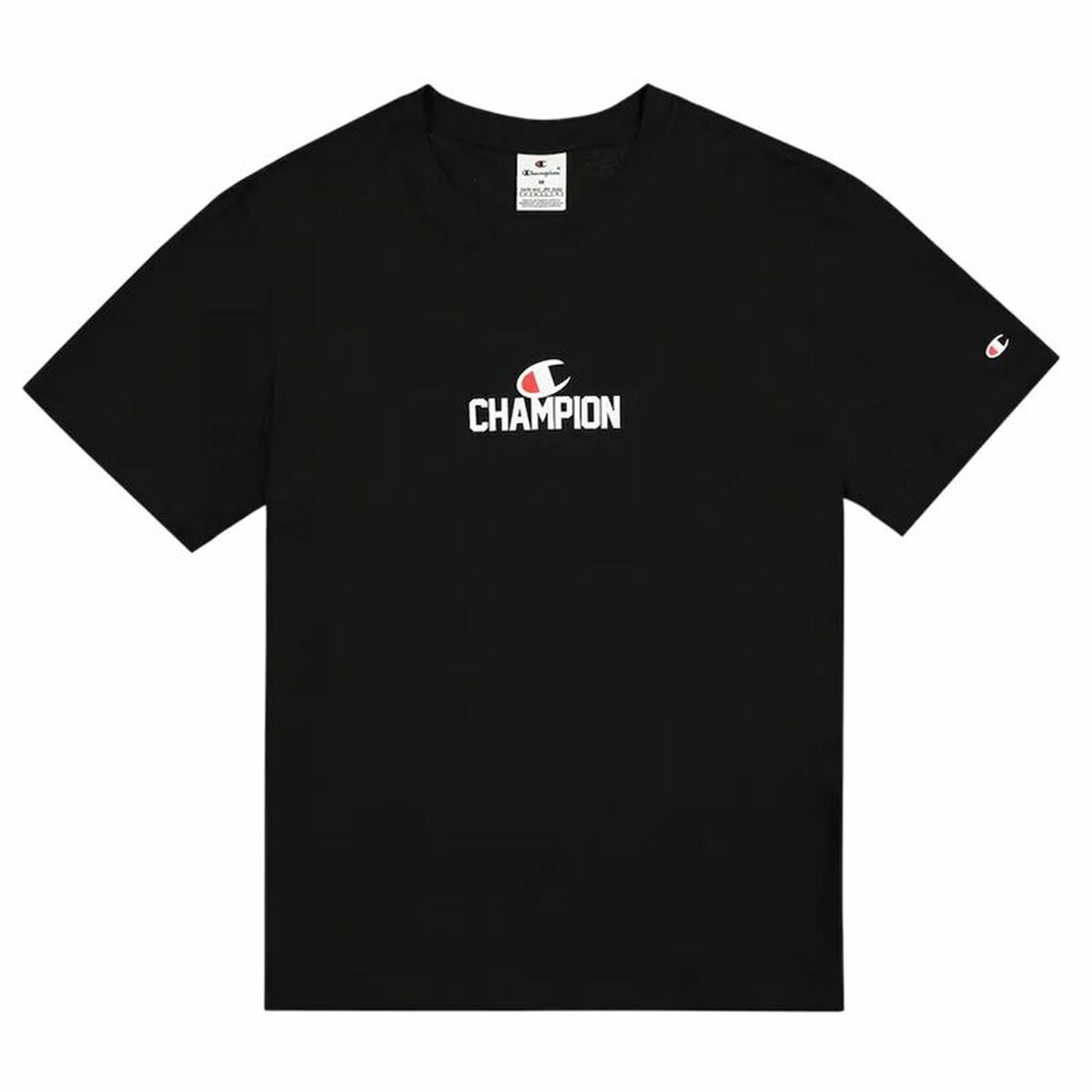 T-shirt med kortärm Herr Champion Champion SS Svart