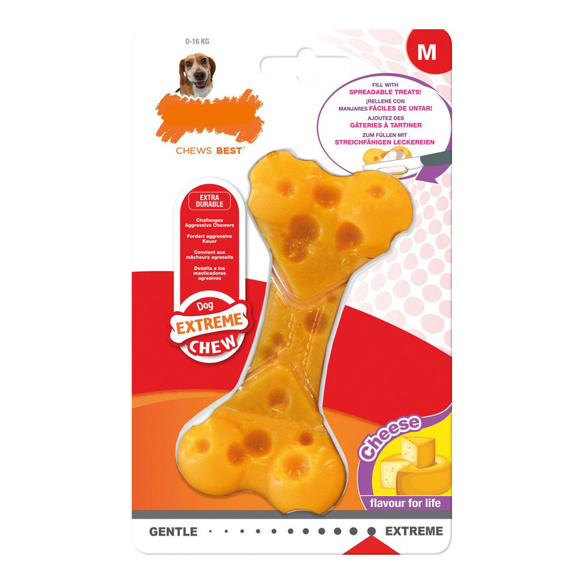 Tuggleksak för hundar Nylabone Dura Chew Ost 12 - 3