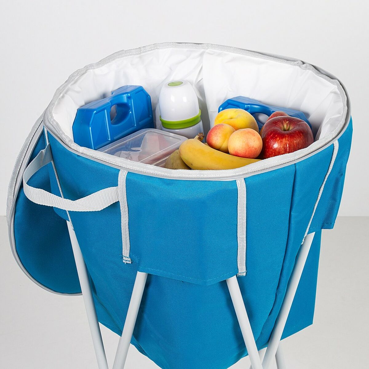 Bärbar kyl Aktive Blå Hopfällbar Med stöd 43 x 85 x 43 cm (2 antal) - 6
