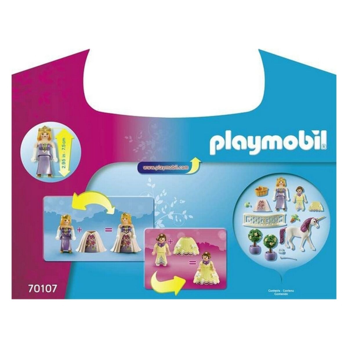 Playset Princess Unicron Carry Case Playmobil 70107 42 Delar - 2