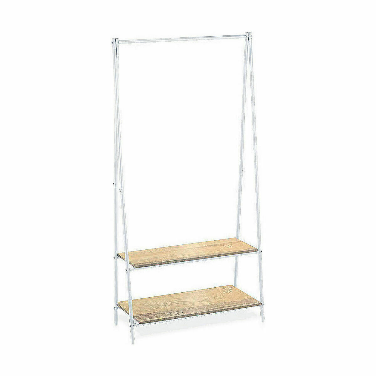 Hattställ Confortime Vit Trä Metall 80 x 40 x 160 cm - 2
