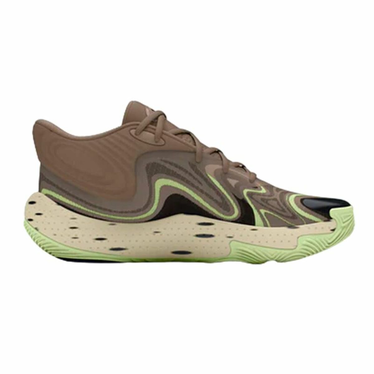 Basketskor, Vuxen Under Armour Spawn 6 Mid Brun