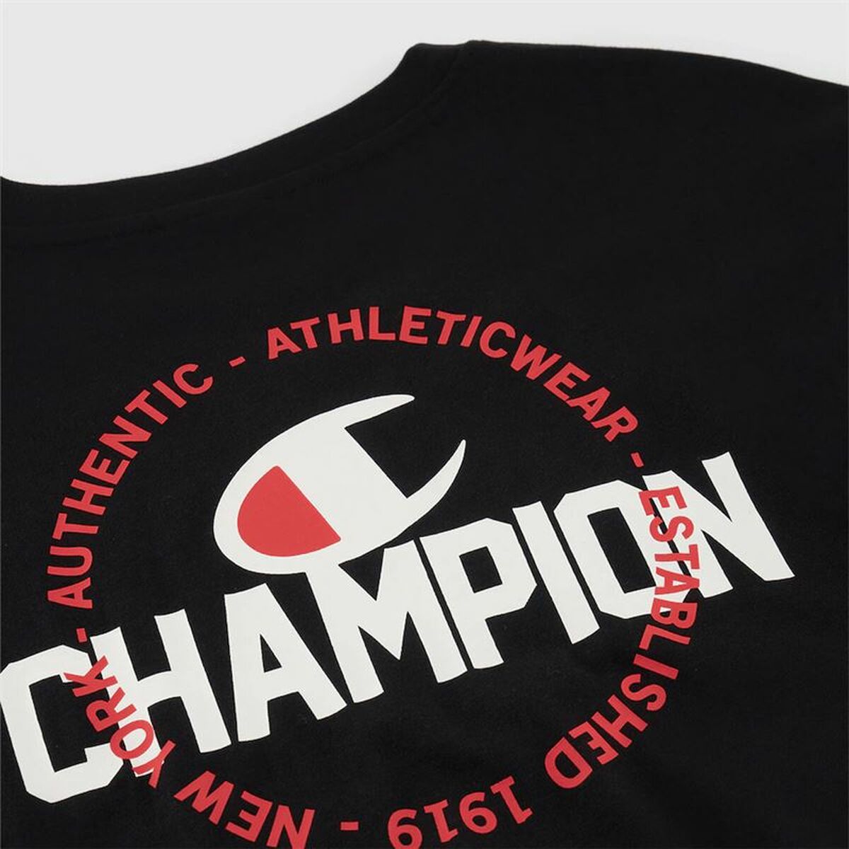 T-shirt med kortärm Herr Champion Champion SS Svart - 3