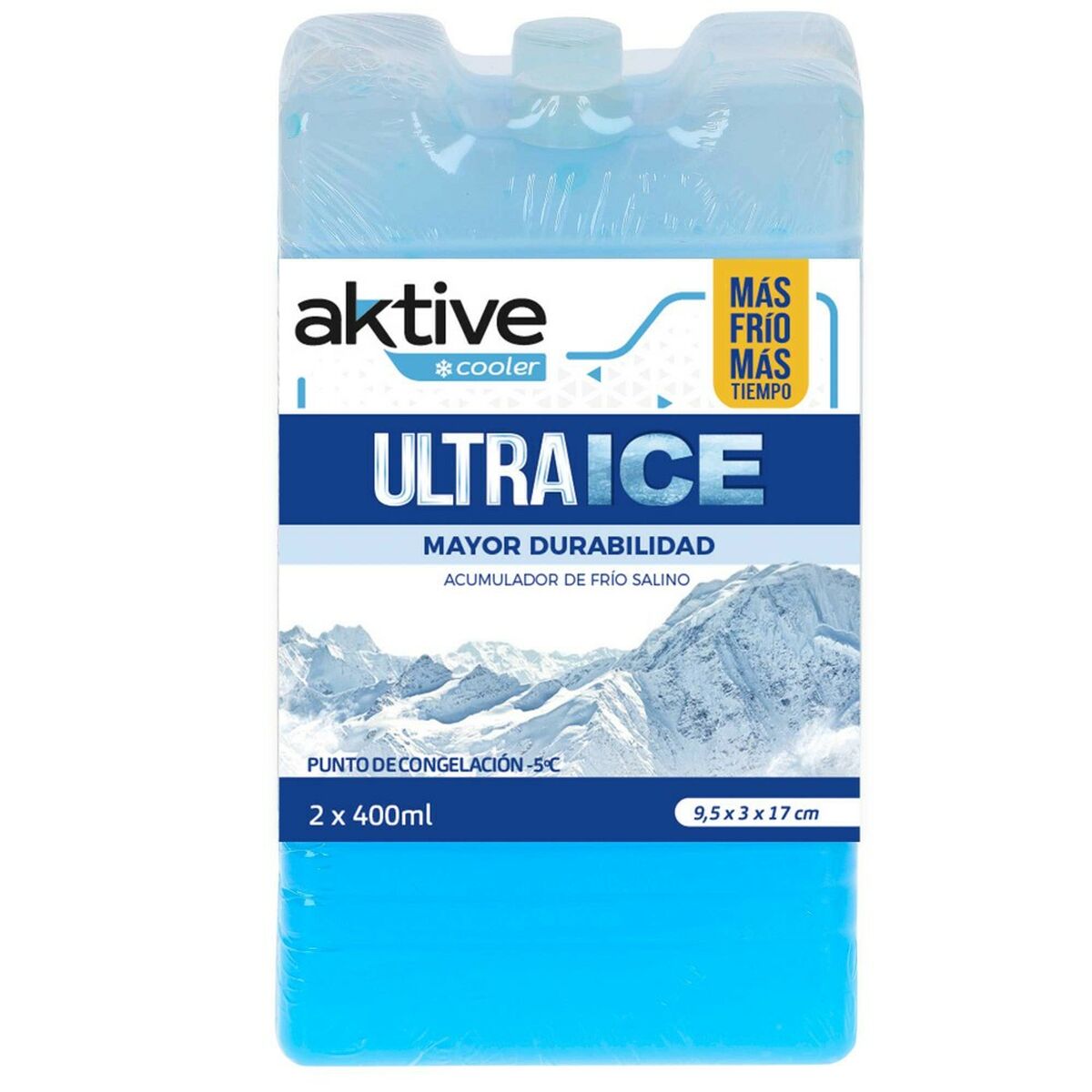 Isklamp Aktive Ultra Ice 400 ml Isklamp 2 Delar 9,5 x 17 x 3 cm (24 antal) - 3