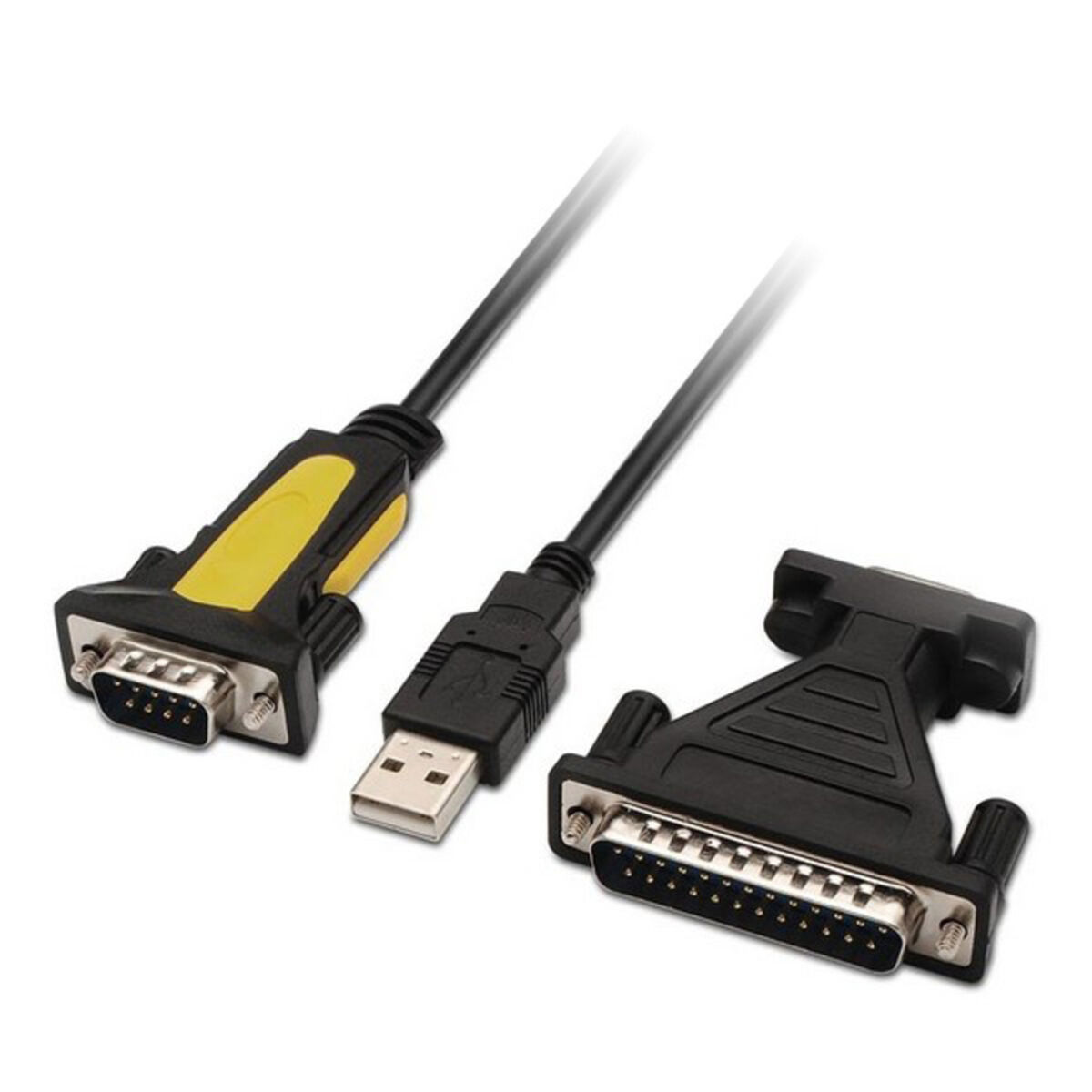 USB till RS232 Adapter NANOCABLE 10.03.0002 1,8 m Svart 1,8 m - 2