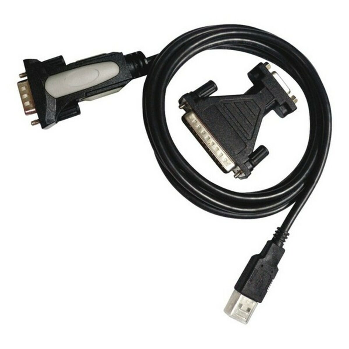 USB till RS232 Adapter NANOCABLE 10.03.0002 1,8 m Svart 1,8 m - 3