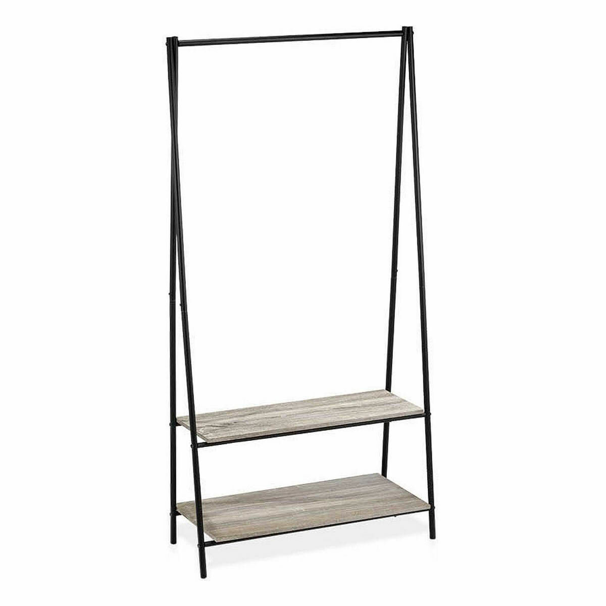 Hattställ Confortime Svart Trä Metall 80 x 40 x 160 cm - 2