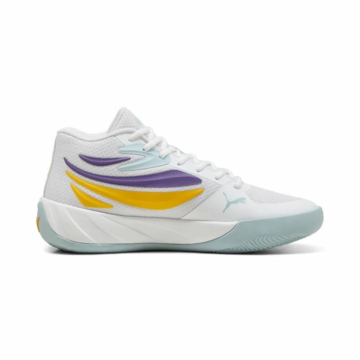 Basketskor, Vuxen Puma Court Pro Vit Gul