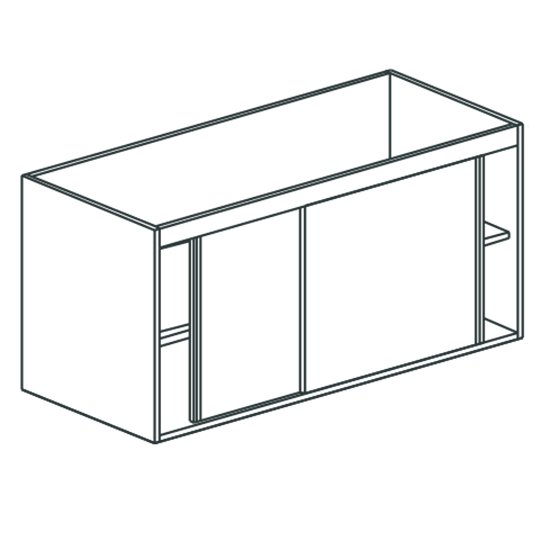 arbetsskåp med skjutdörrar, för Diskbänk, 1100x700 mm