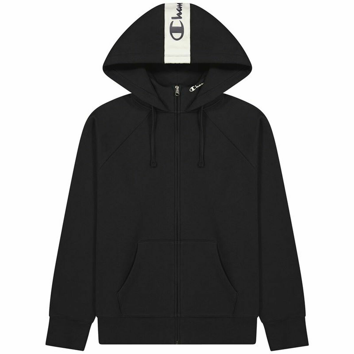 Tröja med huva Herr Champion Full Zip Svart - 5