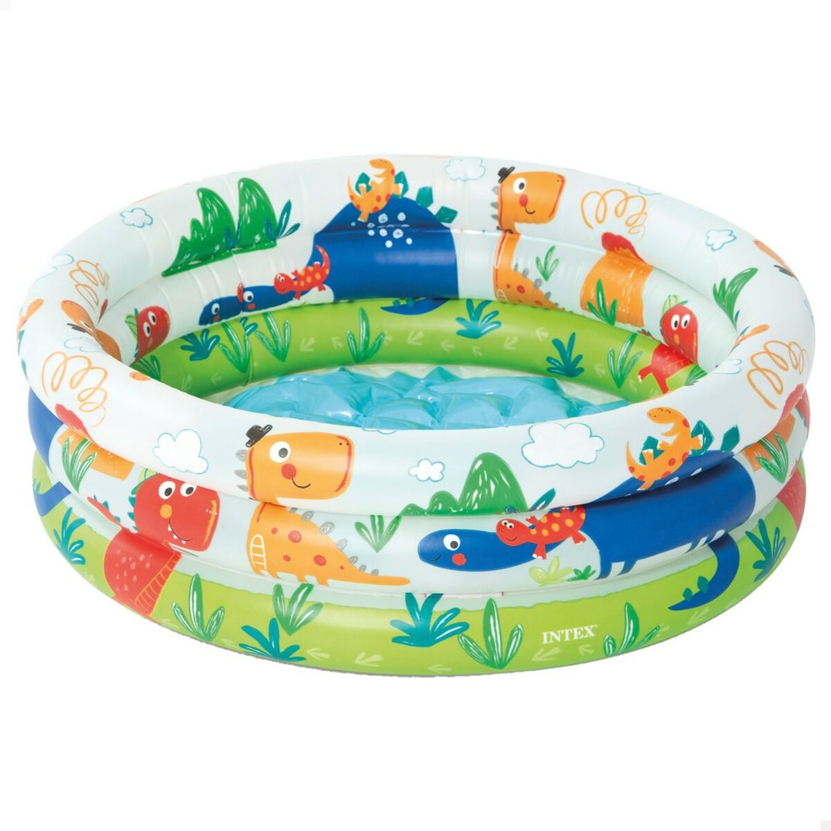 Uppblåsbar plaskpool för barn Intex Dinosaurier Ringar 28 L 33 L 61 x 22 x 61 cm (12 antal) - 18