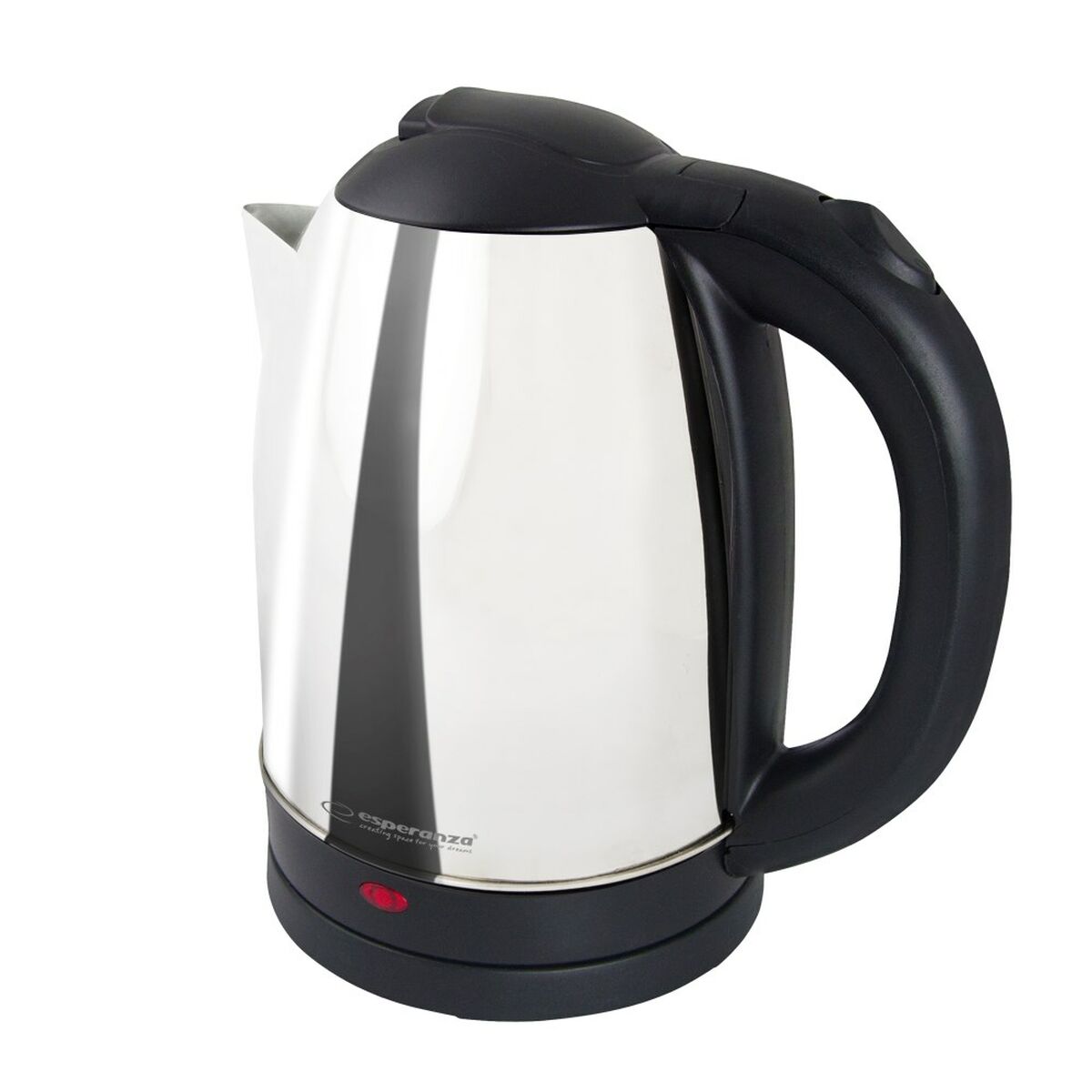 Vattenkokare Esperanza EKK135S Silvrig Rostfritt stål Plast 1500 W 1,8 L
