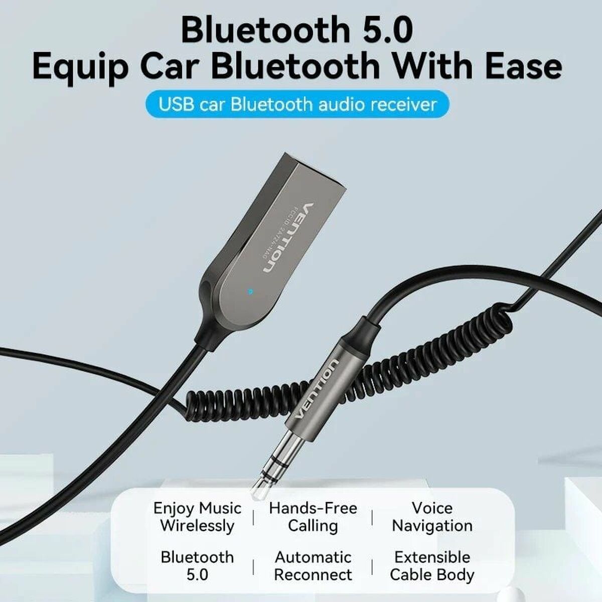 FM-transmitter med Bluetooth Vention NAGHG - 2