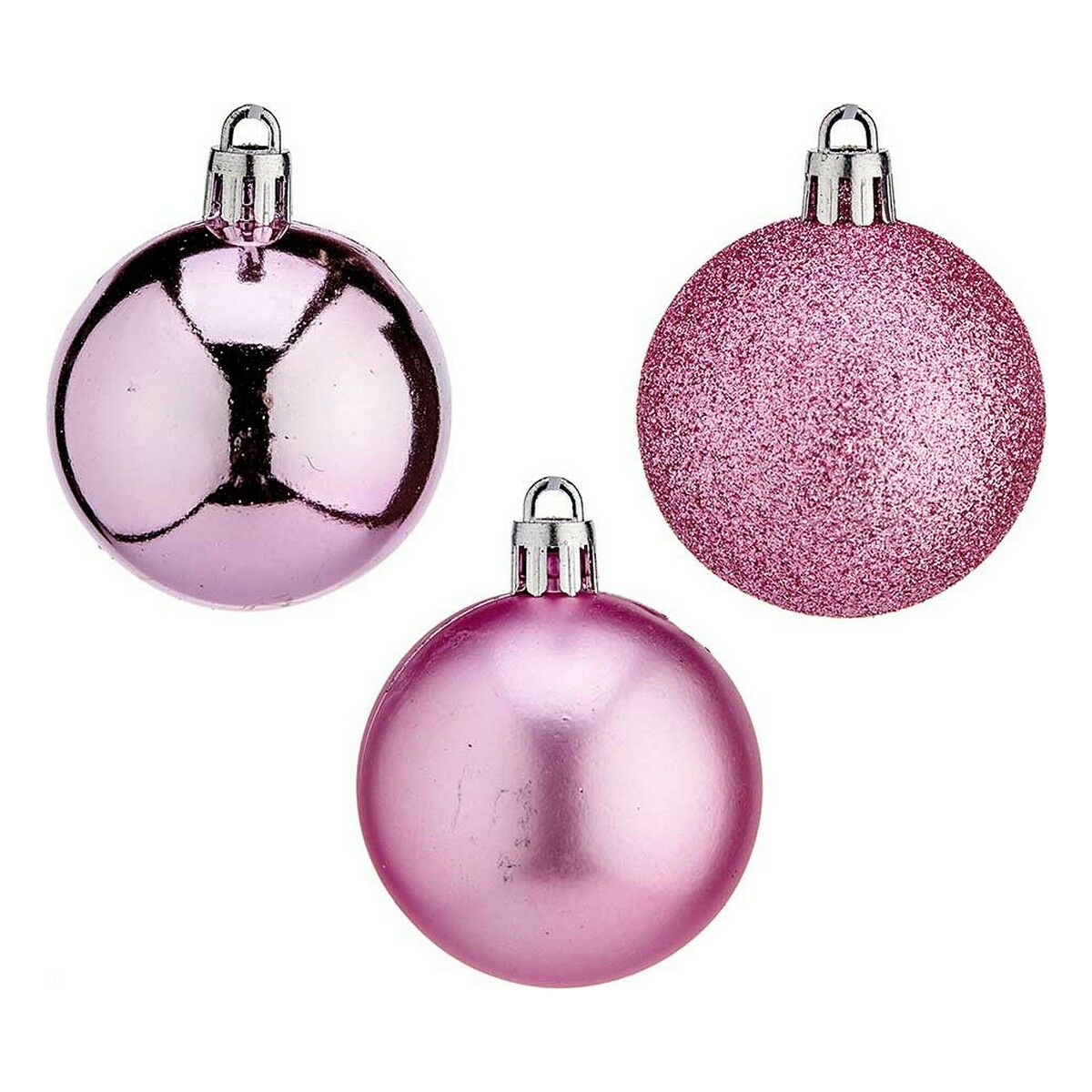 Julgranskula Krist+ Rosa Plast Ø 5 cm