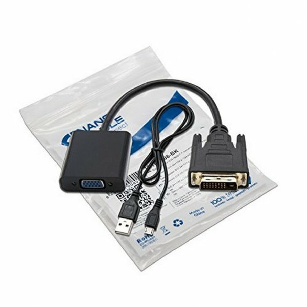 DVI till VGA Adapter NANOCABLE 10.16.2008-BK - 4
