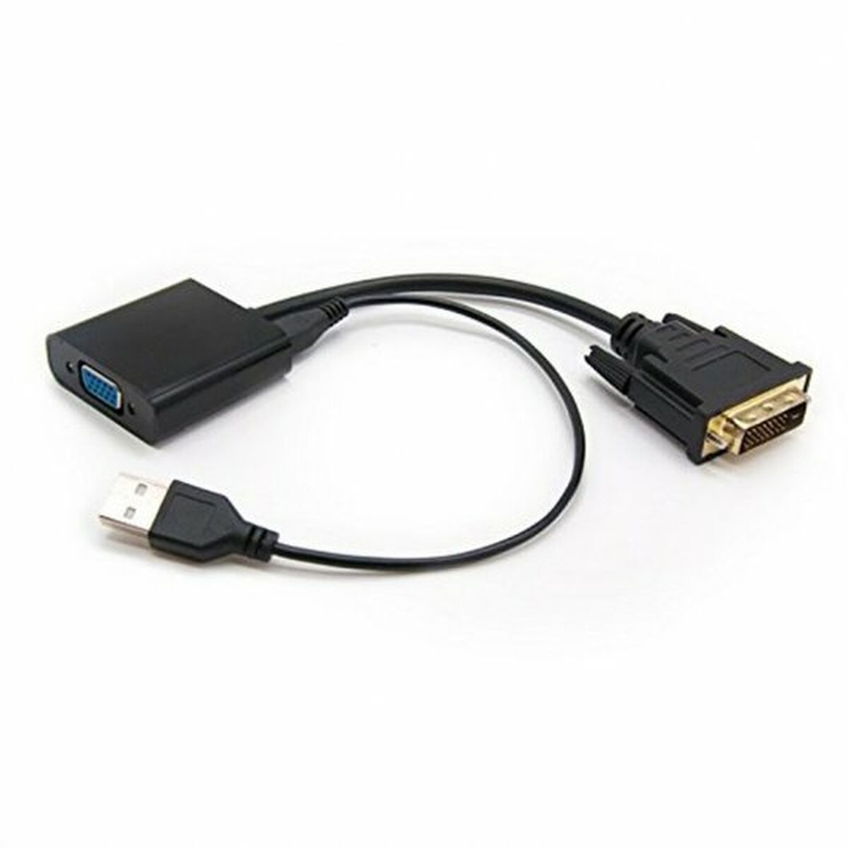 DVI till VGA Adapter NANOCABLE 10.16.2008-BK - 2