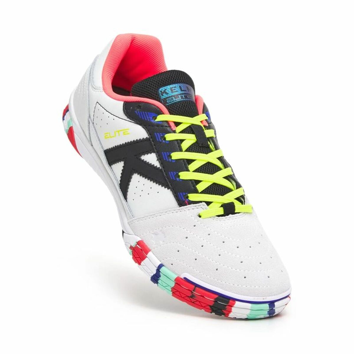 Fotbollsskor för inomhusbruk för vuxna Kelme Elite Vit Svart - 2