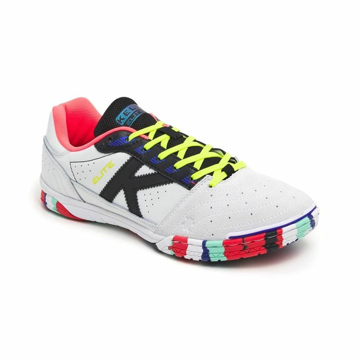 Fotbollsskor för inomhusbruk för vuxna Kelme Elite Vit Svart - 4