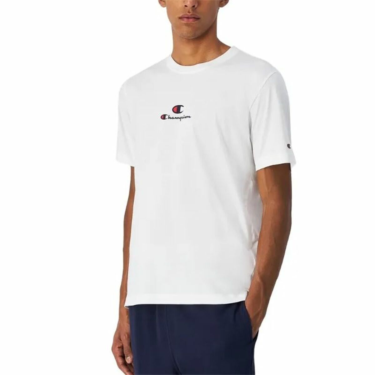 T-shirt med kortärm Herr Champion Champion SS Vit