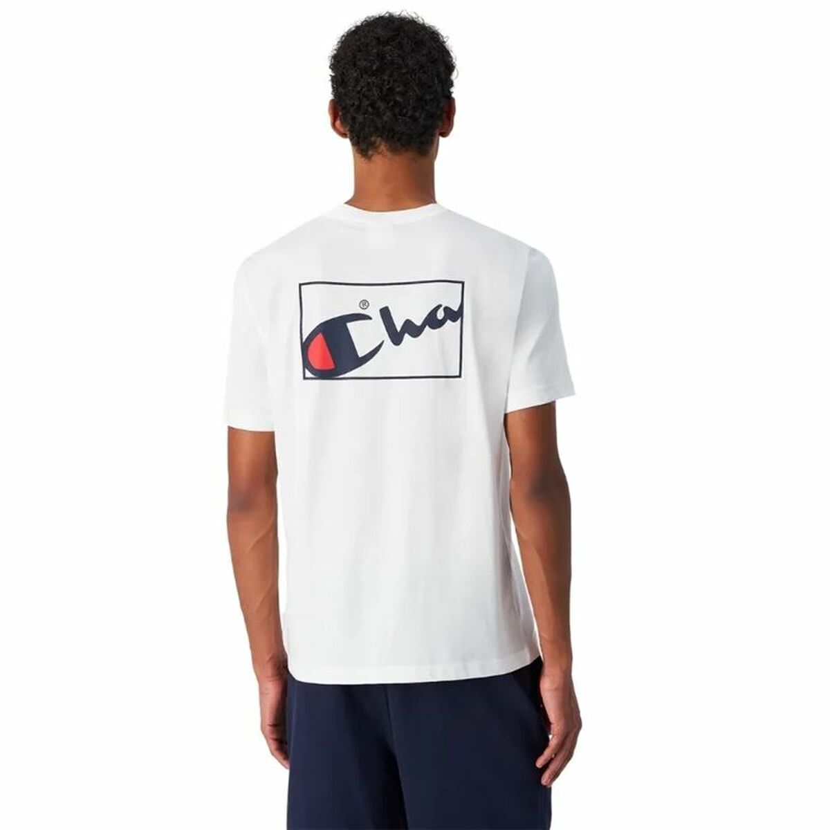 T-shirt med kortärm Herr Champion Champion SS Vit - 2