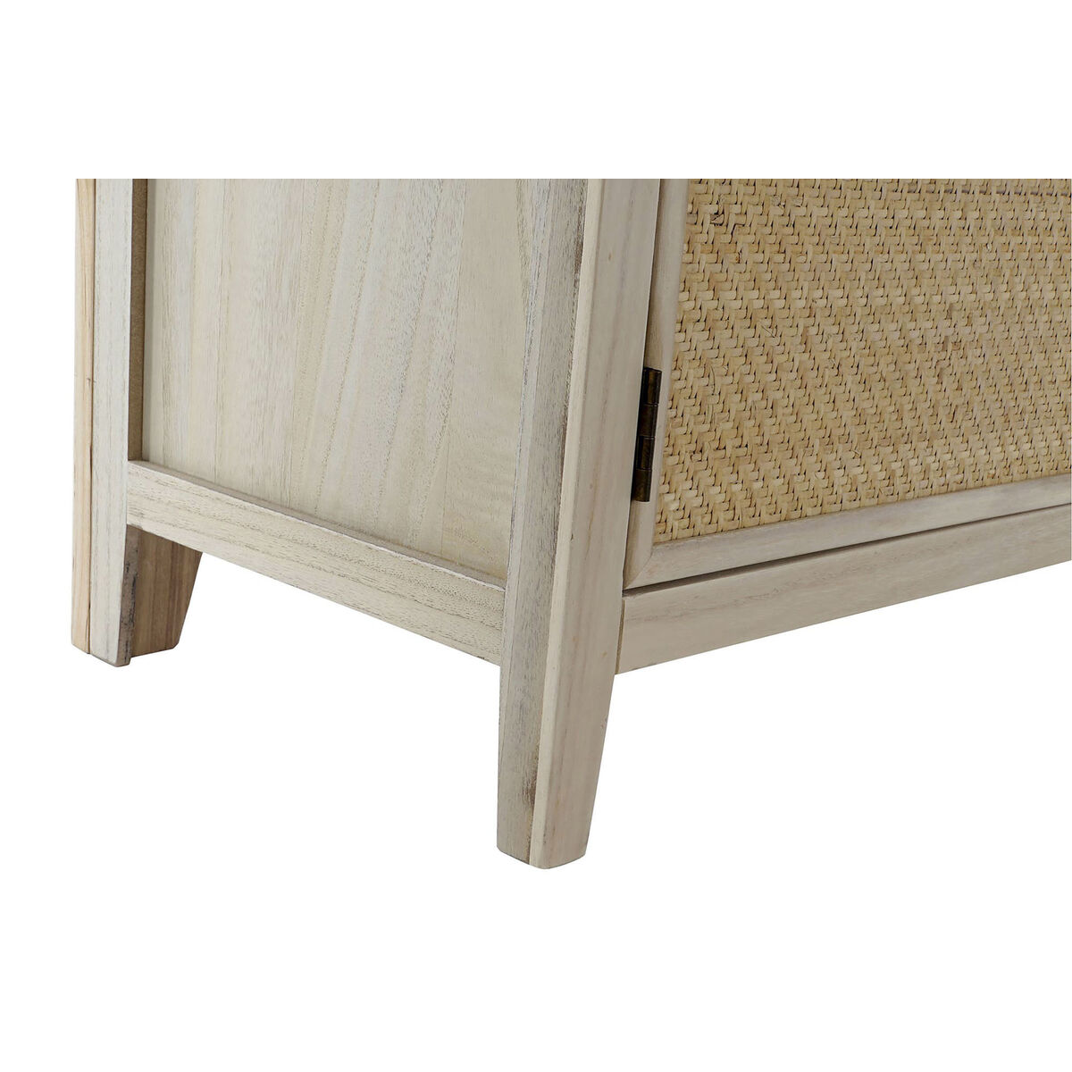 Klädhängare med spegel Home ESPRIT Naturell Rattan Paulowniaträ Speglar 92 x 40 x 181 cm - 8