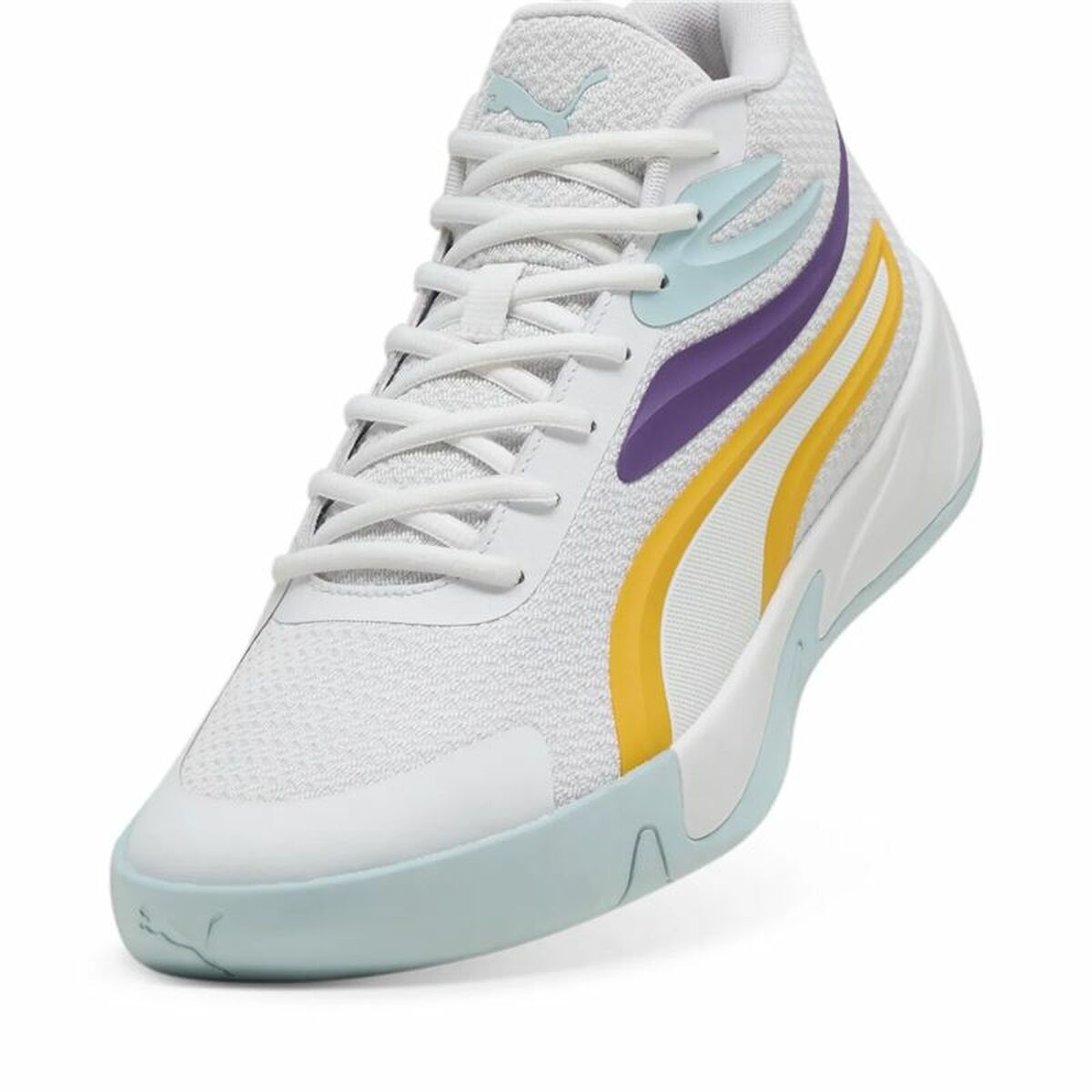 Basketskor, Vuxen Puma Court Pro Vit Gul - 4
