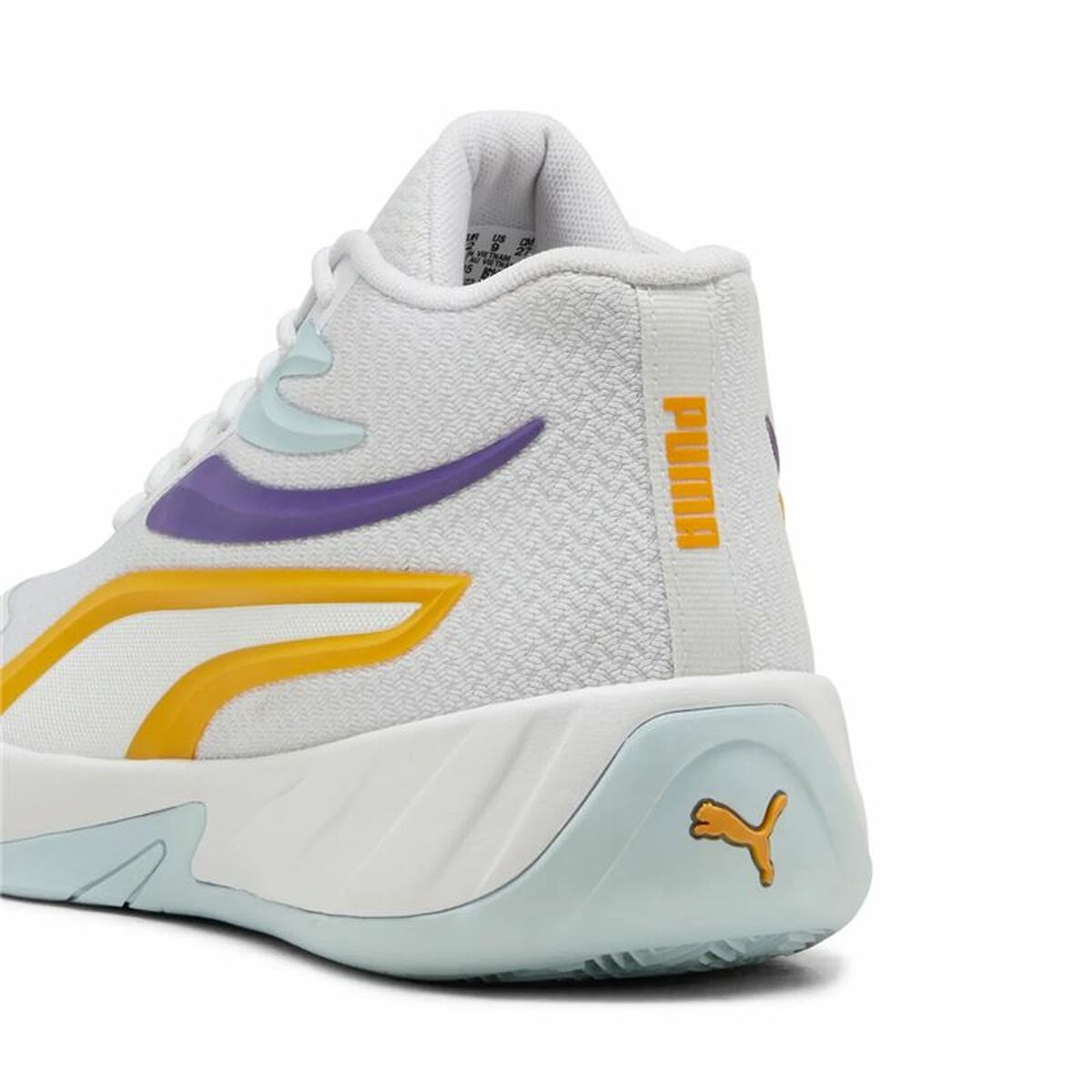 Basketskor, Vuxen Puma Court Pro Vit Gul - 5