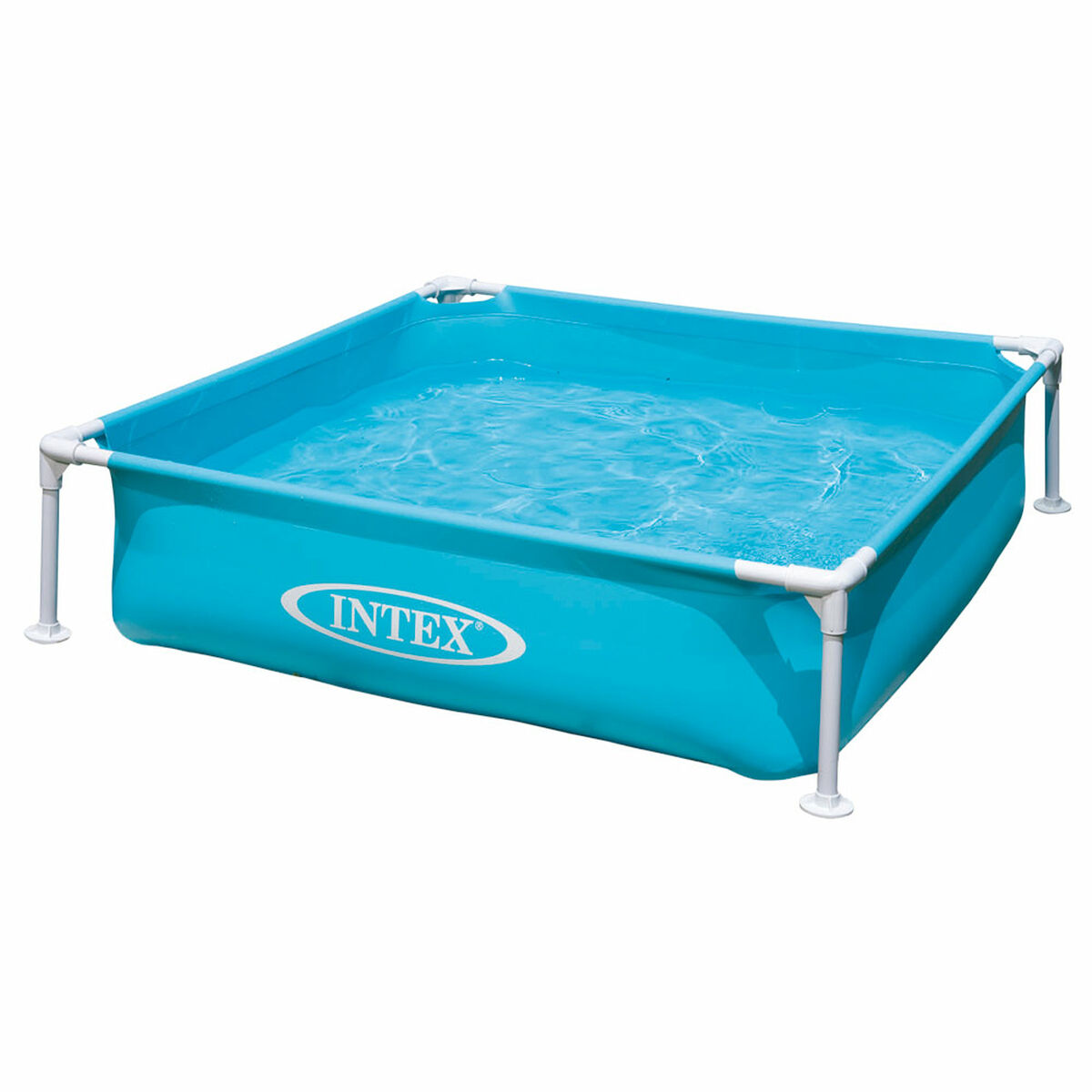 Barnpool Intex Mini Frame Blå Fyrkantig 342 L 122 x 30 x 122 cm (3 antal) - 10