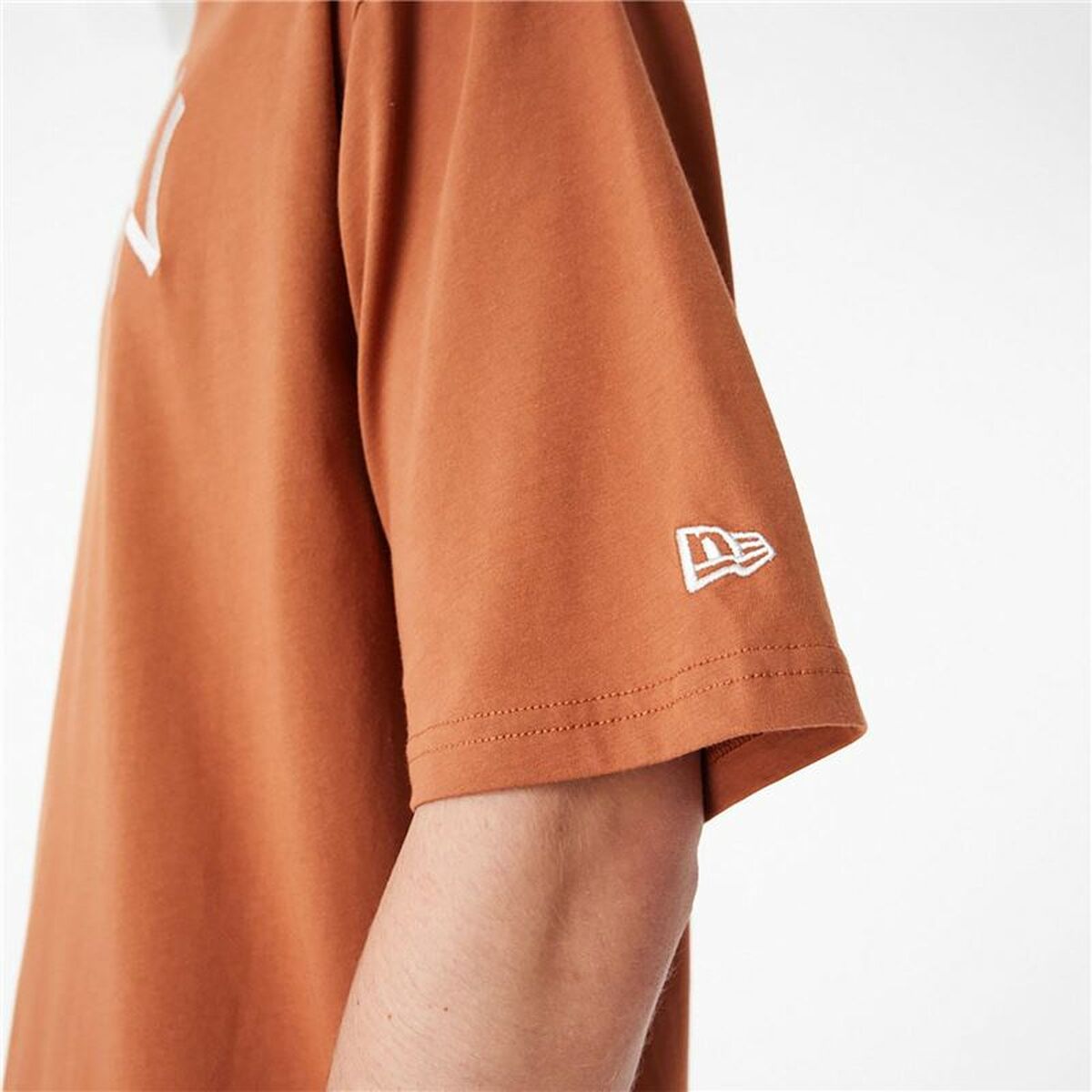 Sporttröja med ärmar New Era LEAGUE ESSNTLS LC OS TEE NEYYAN 60435552 Brun (XL) - 3