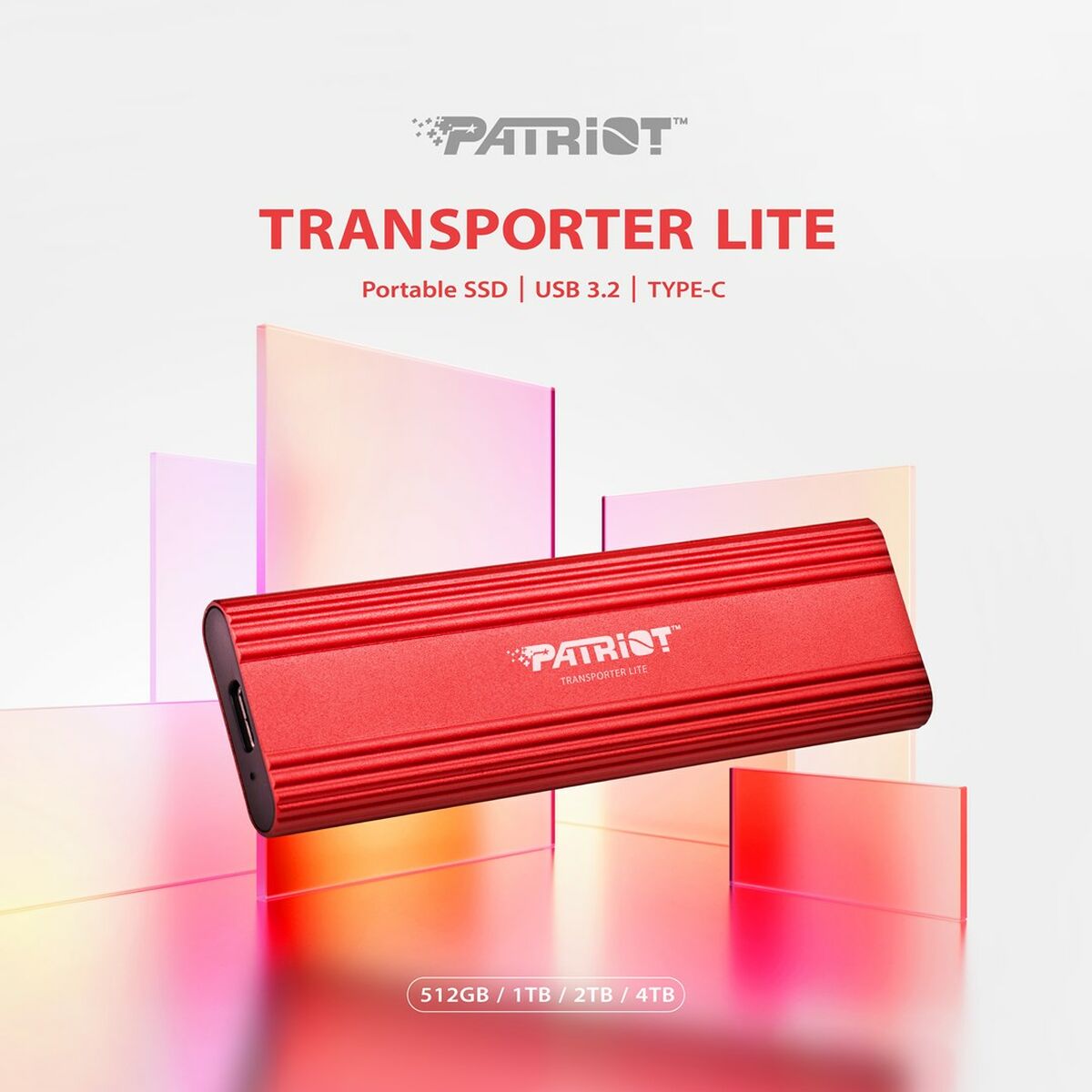 Extern Hårddisk Patriot Memory PTPL2TBPEC Röd 2 TB SSD - 5