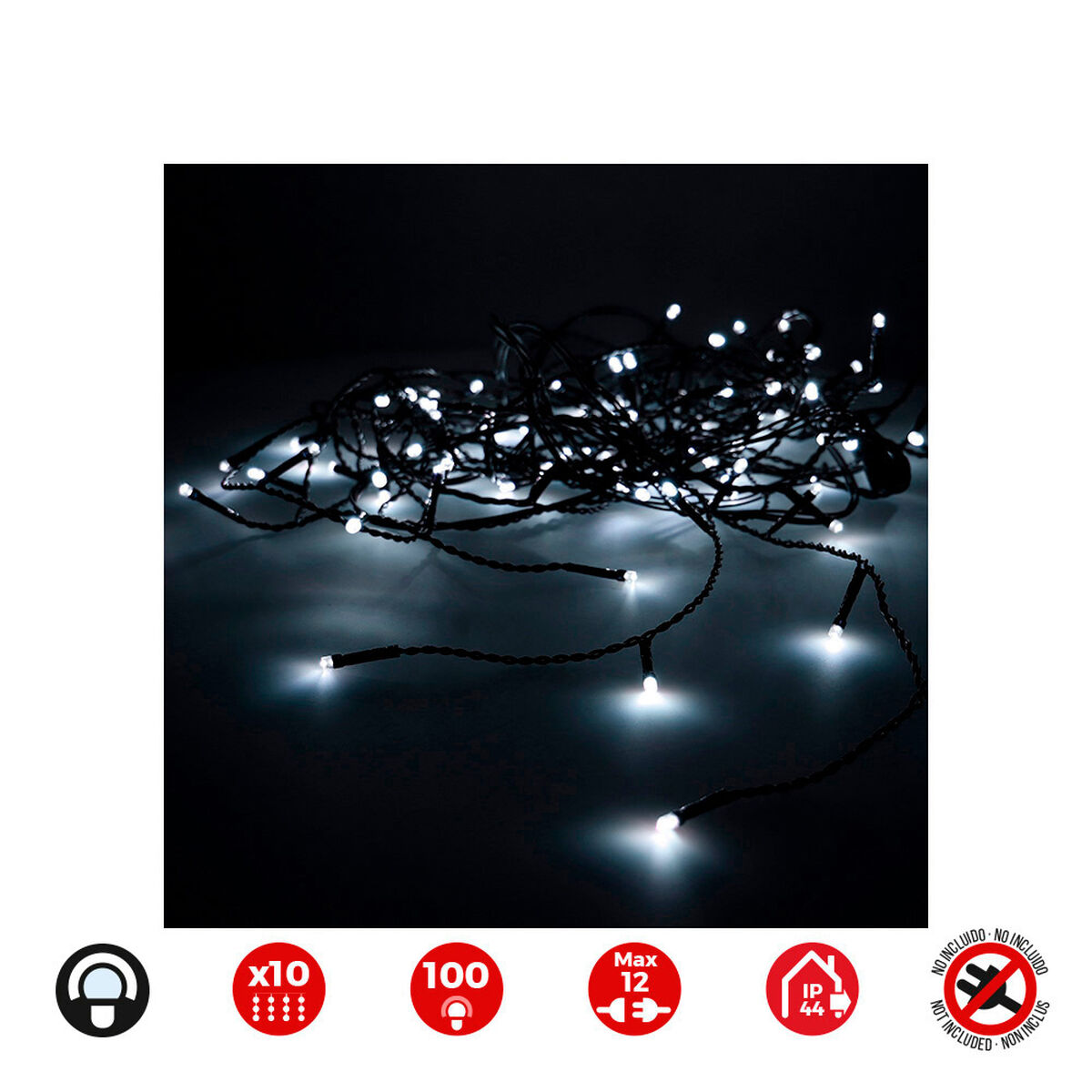 Gardinbelysning med LED EDM 71260 Easy-Connect 1,8 W 2 x 1 m - 4