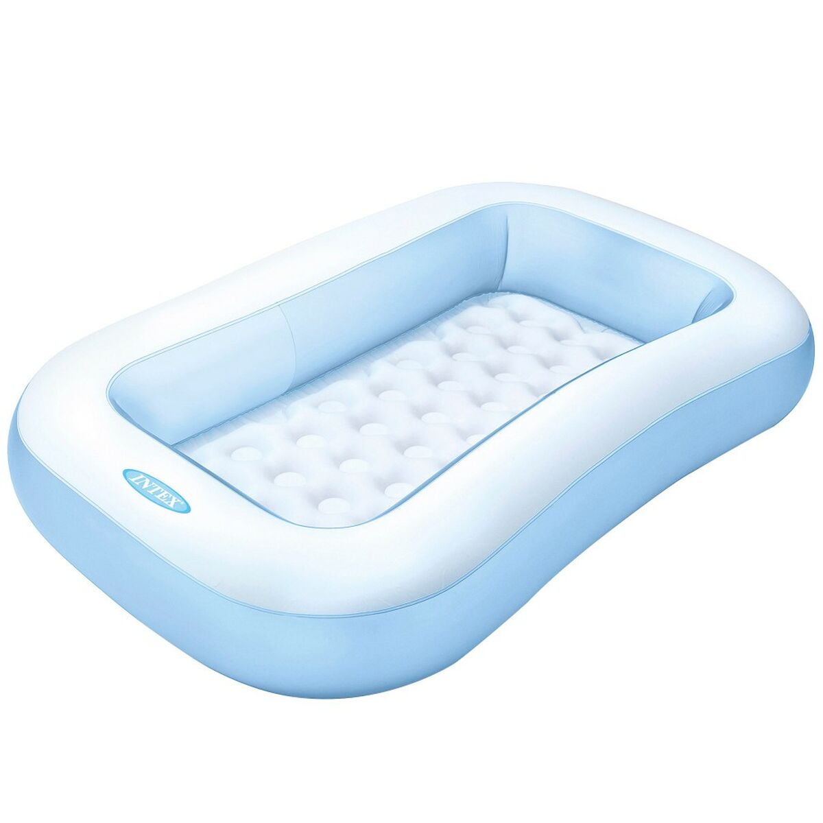 Uppblåsbar plaskpool för barn Intex Rektangulär Blå Vit 90 L 166 x 25 x 100 cm (6 antal) - 5