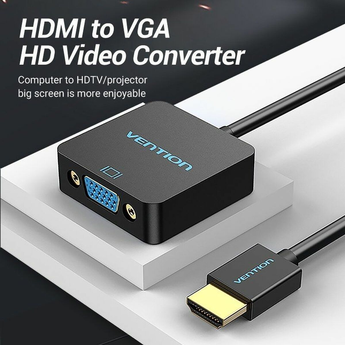 Adapter HDMI till VGA Vention ACPBB 15 cm - 2