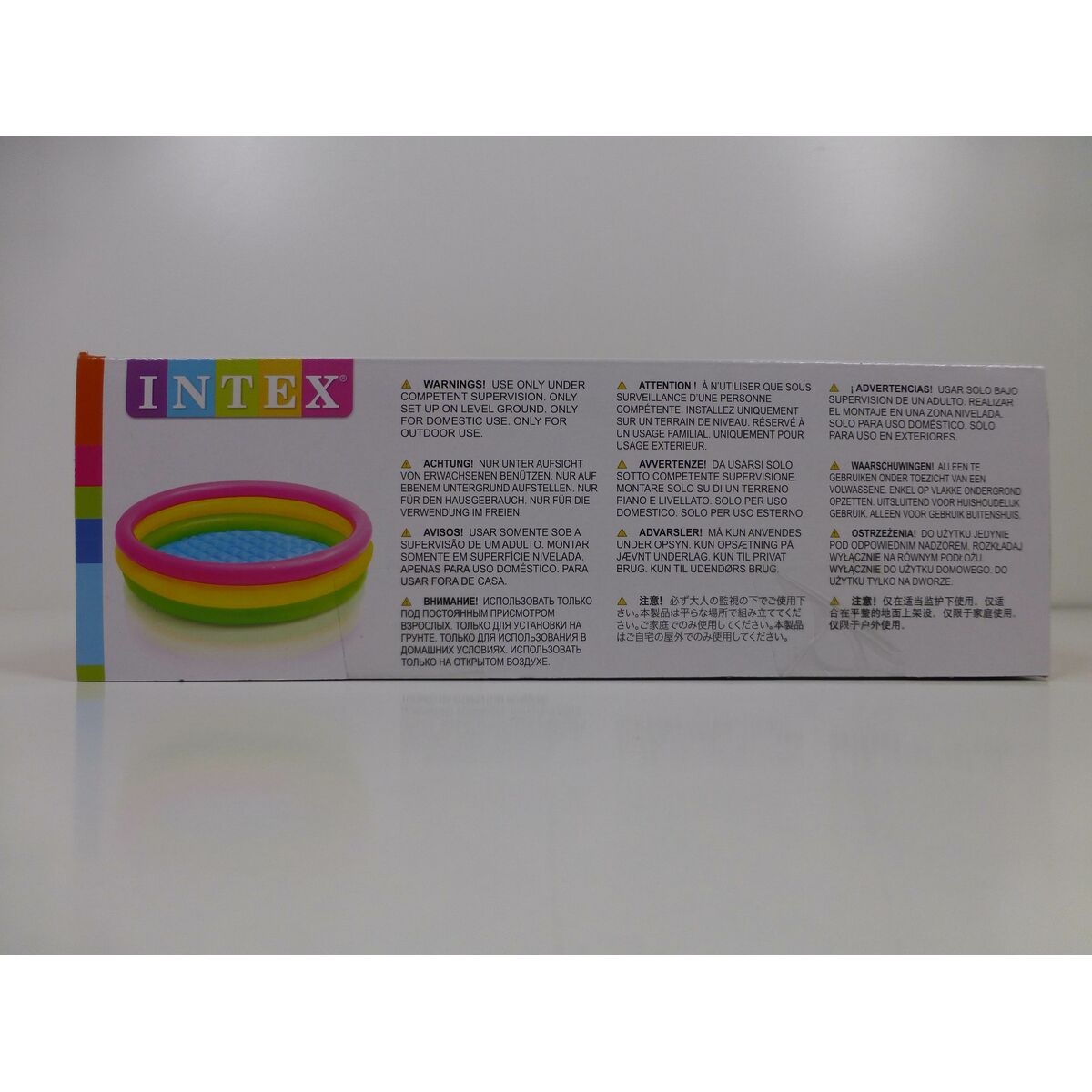 Uppblåsbar plaskpool för barn Intex Sunset Ringar 131 L 114 x 25 x 114 cm (6 antal) - 16