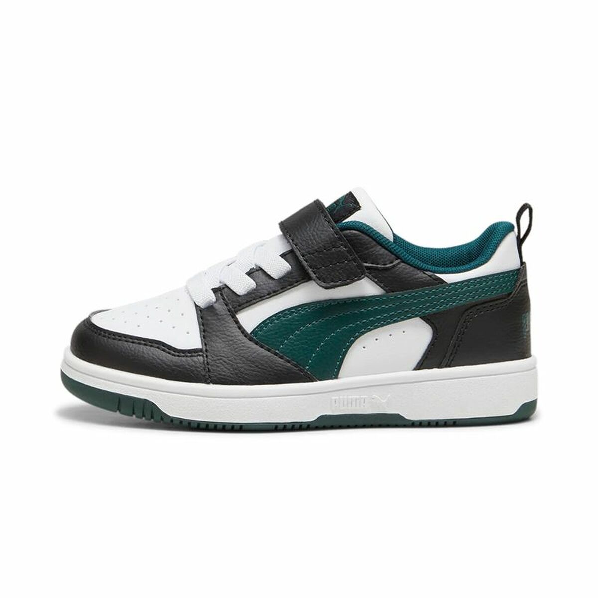 Basketskor, Vuxen Puma Rebound V6 Lo Ac+ Ps Vit Svart - 2