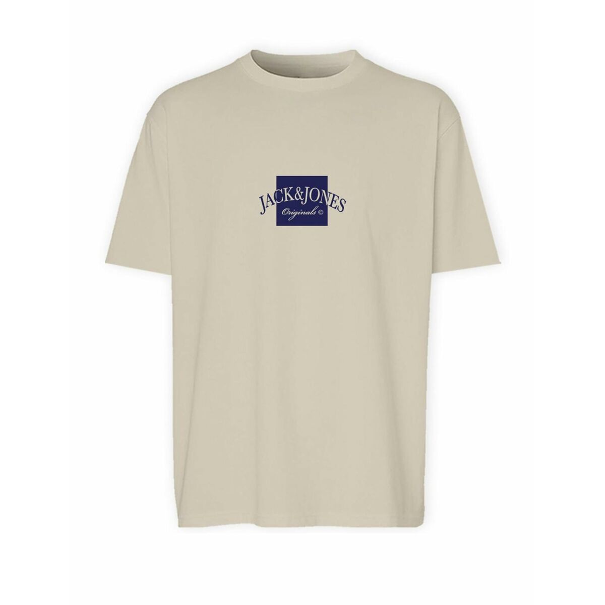 T-shirt med kortärm Herr Jack & Jones JORBOSTON TEE SS 12277888 Beige