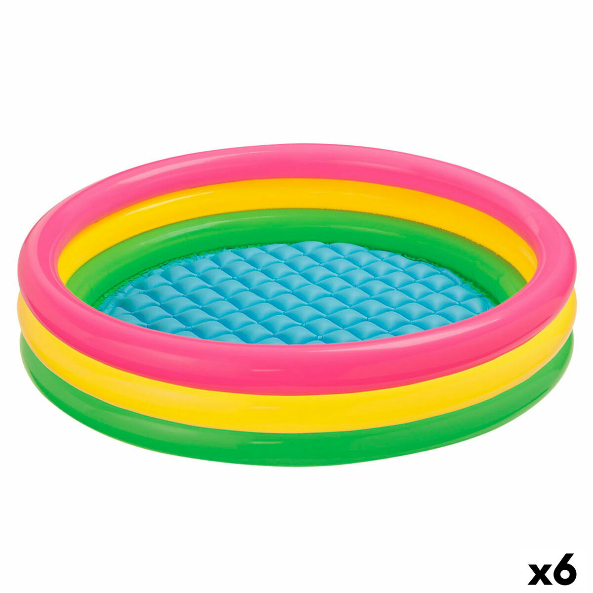 Uppblåsbar plaskpool för barn Intex Sunset Ringar 275 L 147 x 33 x 147 cm (6 antal) - 7