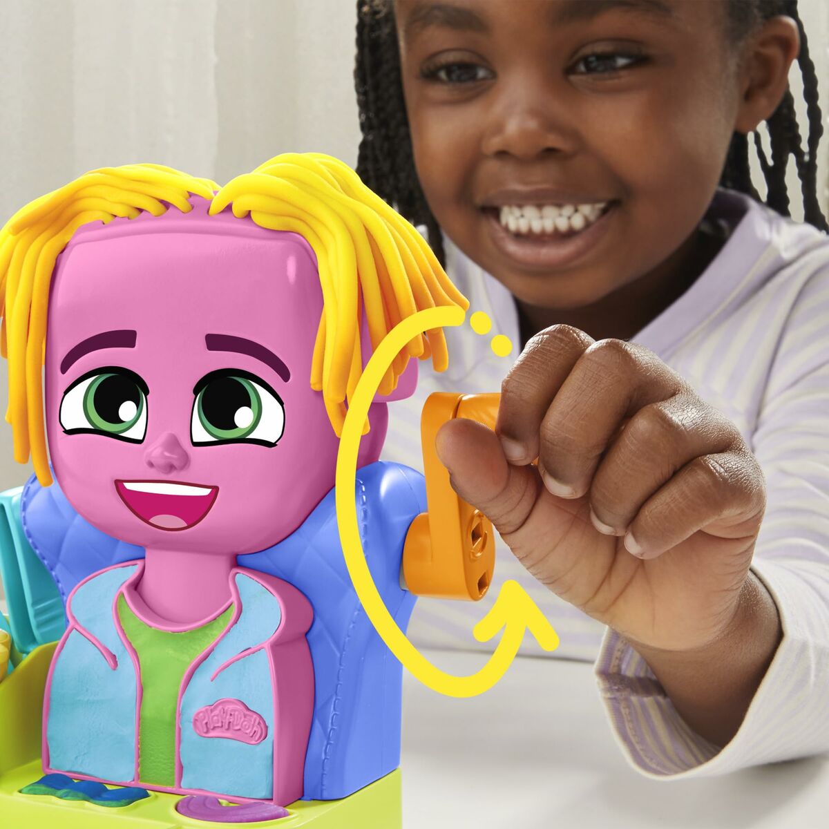Modellera Spel Hasbro Playdoh Dodatki 6 Burkar Hår - 6